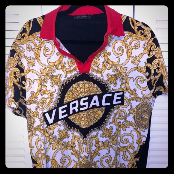 Versace Shirts | Authentic Gianni Versace Mens Polo Spring 29 | Poshmark